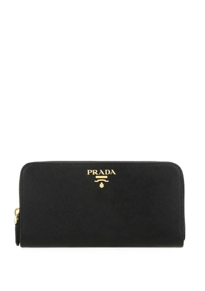Prada large leather wallet - Black