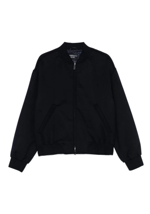 Emporio Armani zip-front bomber jacket - Blue