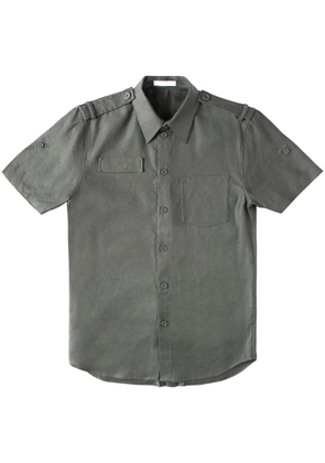Helmut Lang epaulette short-sleeve shirt - Grey