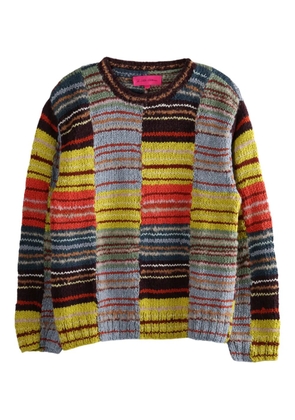 The Elder Statesman colour-block striped sweater - Blue