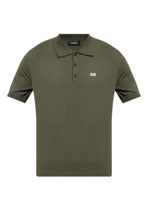 DSQUARED2 logo-embroidered polo shirt - Green