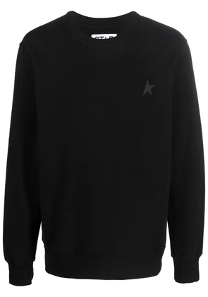 Golden Goose logo-print cotton sweatshirt - Black