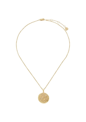 Astrid & Miyu Libra Zodiac pendant necklace - Gold