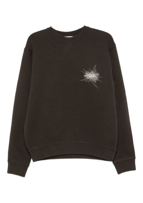 MARANT embroidered-details crew-neck sweatshirt - Green