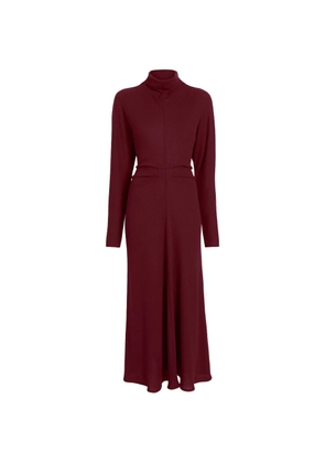 Proenza Schouler White Label Soren roll-neck fine-ribbed maxi dress - Red