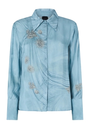 PINKO trompe l'oeil-print shirt - Blue