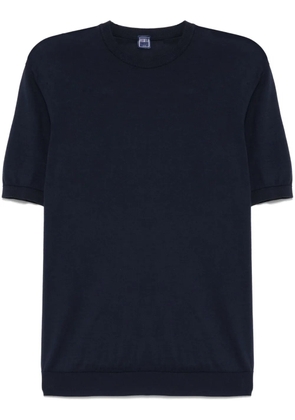 Fedeli fine-knit T-shirt - Blue