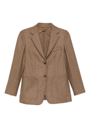 Max Mara patch-pocket notched jacket - Brown