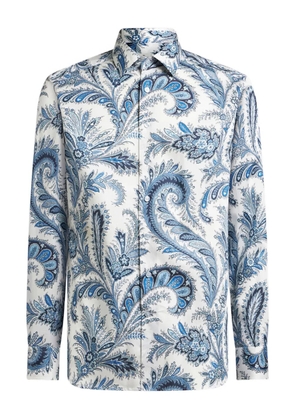 ETRO paisley-print long-sleeve shirt - Blue