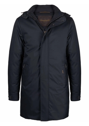 Moorer zip-up hooded down jacket - Blue
