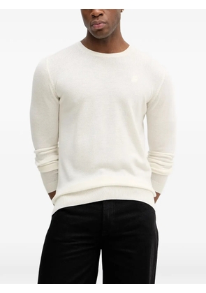 Karl Lagerfeld logo crew-neck sweater - Neutrals