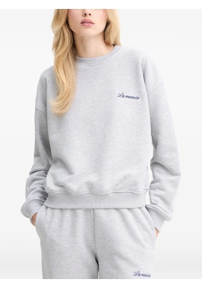 La Mania logo-embroidered sweatshirt - Grey