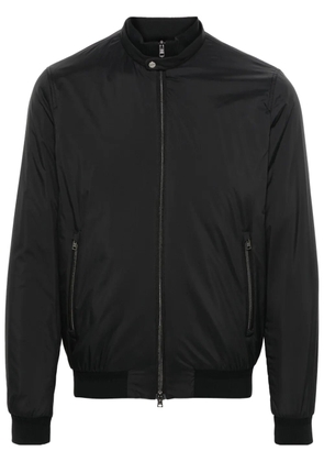 Herno logo-plaque bomber jacket - Black