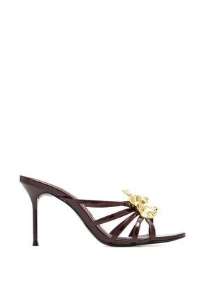 Schutz Flora floral stiletto sandals - Brown