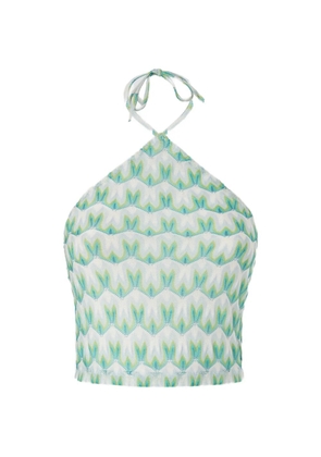 Missoni halterneck patterned top - White