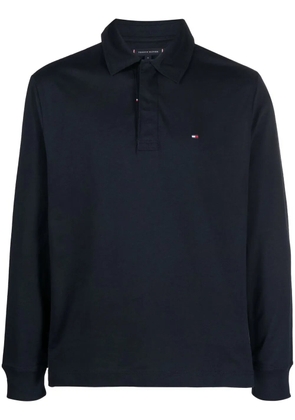 Tommy Hilfiger long-sleeved polo shirt - Blue
