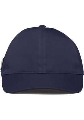 Prada triangle-logo baseball cap - Blue