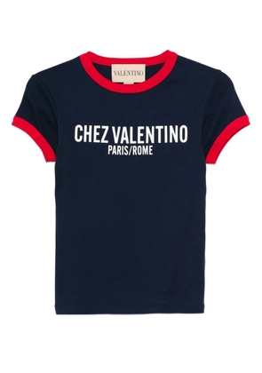 Valentino Garavani Chez Paris Rome-print T-shirt - Blue