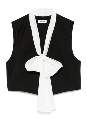 SANDRO V-neck blouse - Black