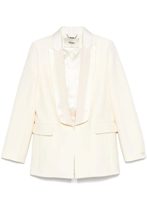 FENDI single-breasted blazer - Neutrals