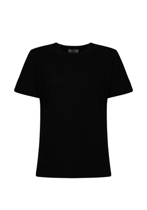 Elisabetta Franchi embossed T-shirt - Black