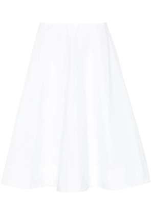 KHAITE A-line poplin skirt - White