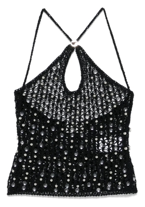 Coperni beaded knitted top - Black
