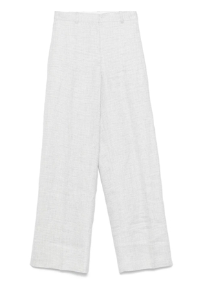 Theory houndstooth-pattern trousers - Grey