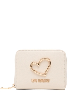 Love Moschino heart zip wallet - Neutrals