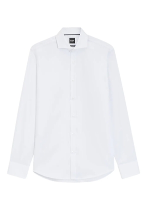BOSS cutaway-collar cotton shirt - White