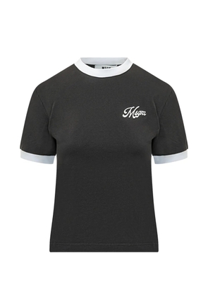 MSGM ringer T-shirt - Black
