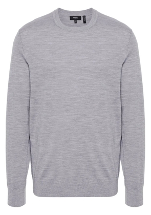Theory fine-knit wool jumper - Grey