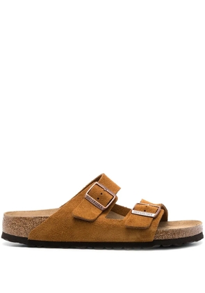 Birkenstock Arizona SFB calf-suede sandals - Brown