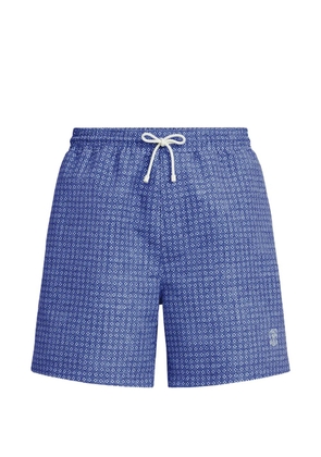 Brunello Cucinelli print swim short - Blue