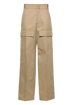 Gucci wide-leg cotton cargo trousers - Neutrals