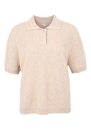 Vince ribbed polo shirt - Neutrals