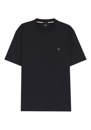 BOSS round-neck appliqué T-shirt - Black