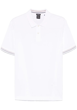 BOSS cotton polo shirt - White