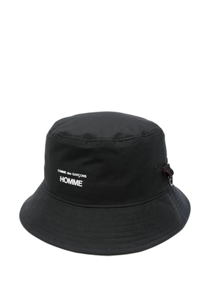 Comme des Garçons Homme logo-print bucket hat - Black