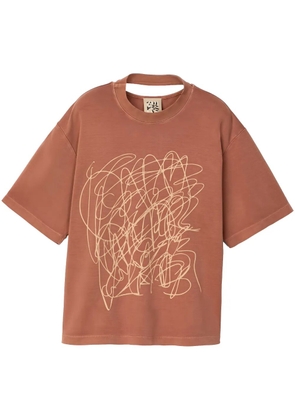 CamperLab cut-out detail T-shirt - Red