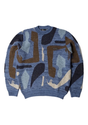 BY PARRA detached knitted pullover sweater - Blue
