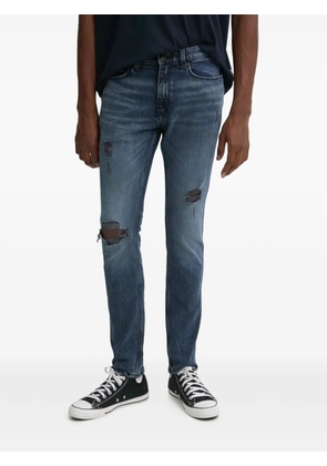 HUGO distressed five-pockets jeans - Blue