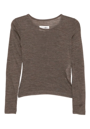 MM6 Maison Margiela wool T-shirt - Brown