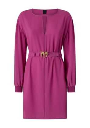 PINKO belted balloon-sleeve mini dress
