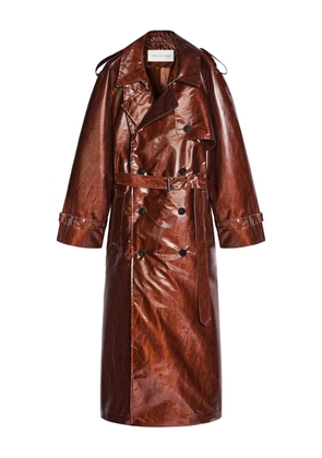 DRIES VAN NOTEN water-repellent trench coat - Brown