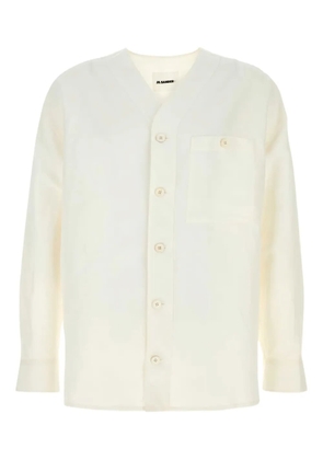 Jil Sander buttoned chest-pocket shirt - Neutrals