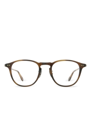 Garrett Leight Hampton round-frame glasses - Brown