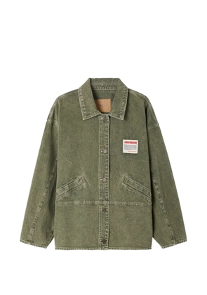 American Vintage Uzatown long-sleeve denim jacket - Green