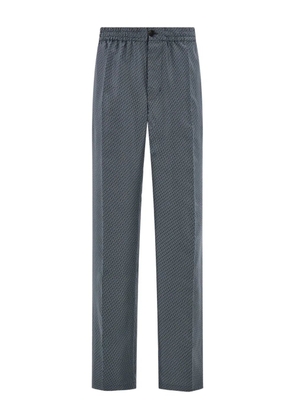 Ferragamo elasticated piping trousers - Blue