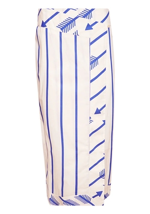 Johanna Ortiz Mar de Cortes midi skirt - White